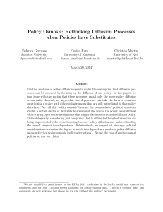 Policy Osmosis: Rethinking Diffusion Processes when
