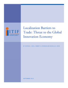 Localization Barriers to Trade: Threat to the Global Innovation