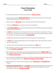 French Revolution STUDY GUIDE