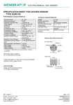 specification sheet for oxygen sensor type o2/m-100