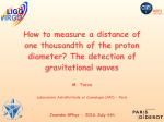 How to measure a distance of one thousandth of the proton diameter