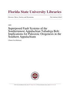 Superposed Fault Systems of the Southernmost