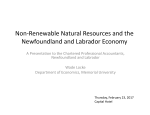 Non-Renewable Natural Resources and the Newfoundland and