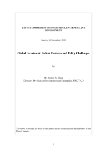 Global Investment: Salient Features and Policy Challenges by