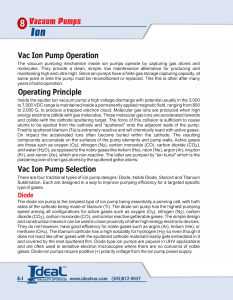 Ion Pumps - Ideal Vacuum Products, LLC