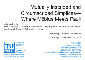 Mutually Inscribed and Circumscribed Simplices— Where M¨obius
