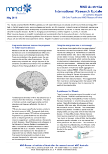 MND Australia International Research Update