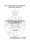 Crystal Methamphetamine Use in New South Wales