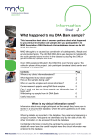 What happened to my DNA Bank sample?