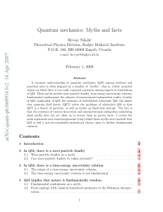 Quantum mechanics: Myths and facts