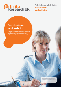 Vaccinations and arthritis