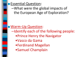 Impact of the Age of Exploration