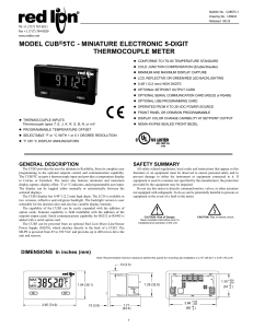 CUB5TC Product Manual