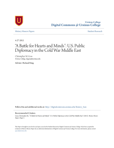 “A Battle for Hearts and Minds”: U.S. Public Diplomacy in the Cold