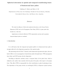 Spherical aberration in spatial and temporal transforming lenses of