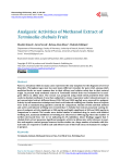 Analgesic Activities of Methanol Extract of Terminalia chebula Fruit