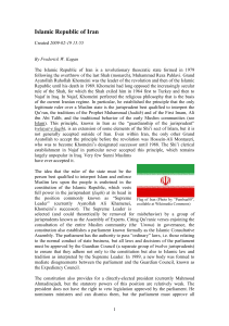 Islamic Republic of Iran Frederick W. Kagan