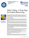 Debt Ceiling: A Stop Sign for Federal Borrowing