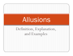 Allusions - MrsTolin