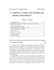 11 imperfect competition and real and nominal price rigidity
