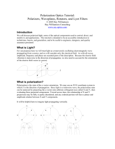 Polarization Optics Tutorial: Polarizers, Waveplates, Rotators, and