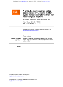 heterozygous nephew cystic fibrosis symptoms than her codon in