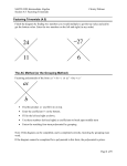 Notes 4-5 Factoring Trinomials