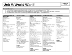 Unit 9: World War II