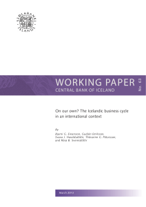 On our own? The Icelandic business cycle in an international context