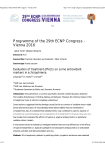 Programme of the 29th ECNP Congress