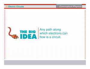 Any path along which electrons can flow is a circuit.