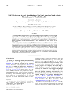 CMIP5 Projections of Arctic Amplification, of the North American