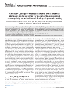 American College of Medical Genetics and Genomics