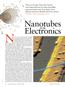 Carbon nanotubes - Duke CS