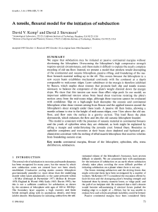 A tensile, flexural model for the initiation of subduction