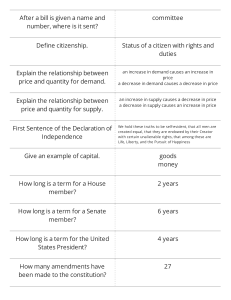 Print › Civics General Knowledge | Quizlet