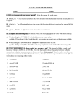 spanish 1441 - accent marks worksheet
