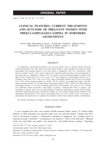 clinical features, current treatments and outcome of pregnant women