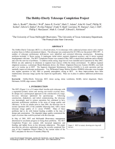 The Hobby-Eberly Telescope completion project