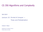 CS 350 Algorithms and Complexity