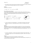 Physics 101 Homework 7 Due February 2 1 1. The coefficient of