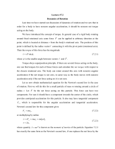 Rotational Dynamics