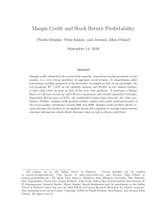 Margin Credit and Stock Return Predictability