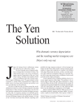 The Yen Solution - The International Economy