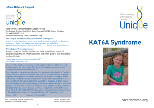 KAT6A Syndrome - Rarechromo.org