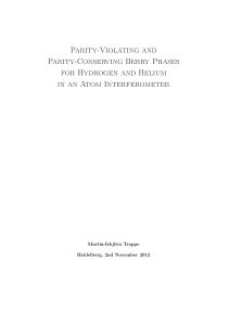 Parity-Violating and Parity-Conserving Berry Phases for Hydrogen