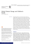 Global Climate Change and Children`s Health