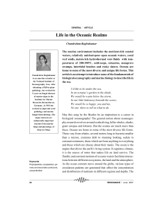 Life in the Oceanic Realms - Indian Academy of Sciences