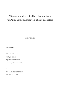 Titanium nitride thin-film bias resistors for AC coupled segmented