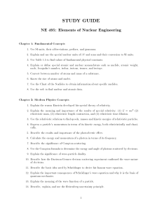 study guide - Mechanical and Nuclear Engineering